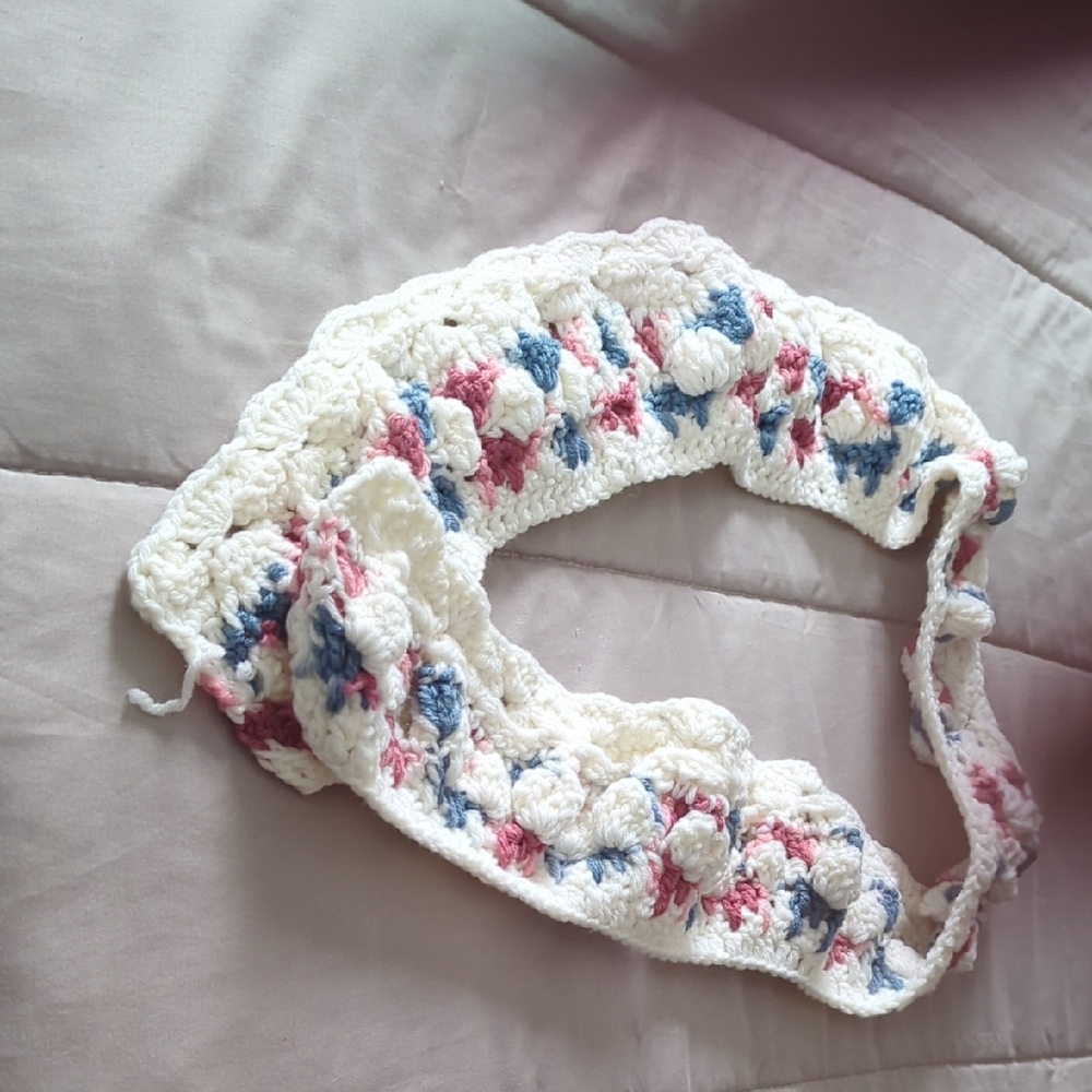 Elegant Floral Crochet Scarf